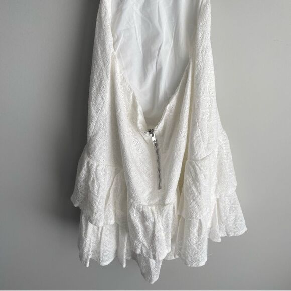 HELLO MOLLY Dream With Me Eyelet Open Back Dress White - Picture 9 of 10